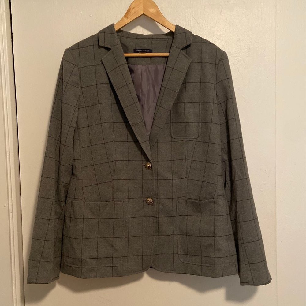 Grey Check Blazer